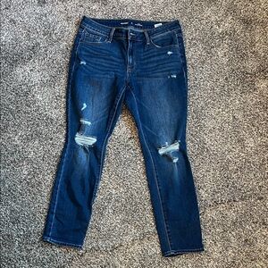 Distressed Blue Women's Jeans